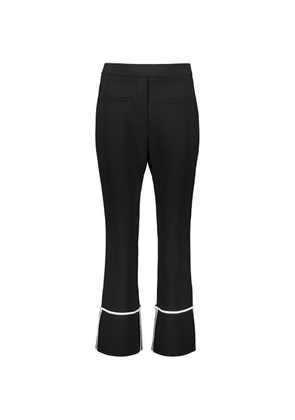 Ellery contrast-trim flared trousers - Black