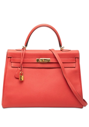 Hermès Pre-Owned 2014 Clemence Kelly II Retourne 35 satchel - Orange