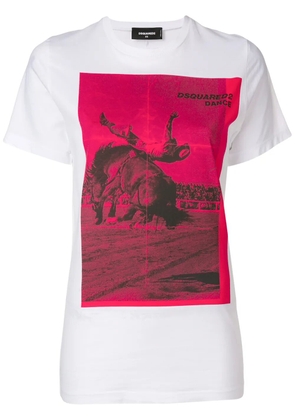 DSQUARED2 Dance print T-shirt - White
