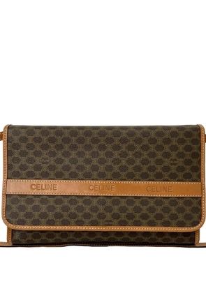 Celine Pre-Owned 2006 Macadam Coated Canvas Blason crossbody bag - Brown