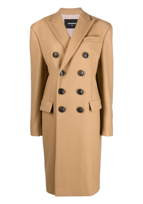 DSQUARED2 double-breasted coat - Neutrals
