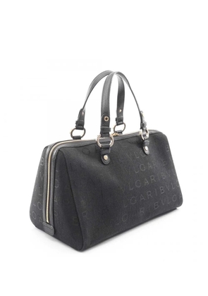 Bvlgari Pre-Owned 2010-2026 Canvas Logomania boston bag - Black