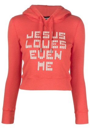 DSQUARED2 slogan-print drawstring hoodie