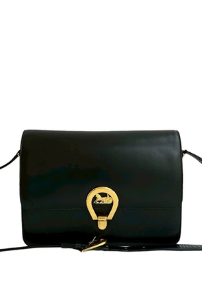Celine Pre-Owned 20th Century Calfskin Horse Carriage shoulder bag - Black