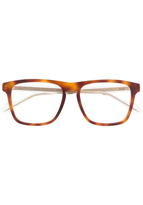 Gucci Eyewear square frame glasses - Brown