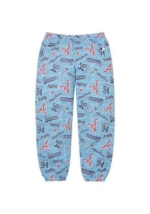 Supreme x Mitchell & Ness logo-print track pants - Blue