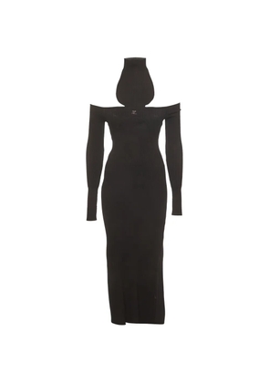 Courrèges Pre-Owned off-shoulder maxi dress - Black