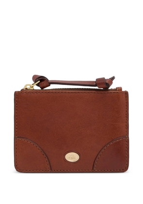 The Bridge logo-plaque leather card holder - Brown