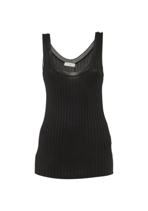 SANDRO ribbed-knit tank top - Black