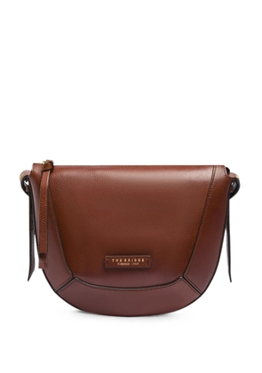 The Bridge Fedora pebbled leather shoulder bag - Brown