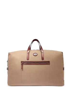 The Bridge leather-trim holdall - Neutrals