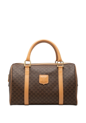 Celine Pre-Owned 2013 Macadam Coated Canvas boston bag - Brown
