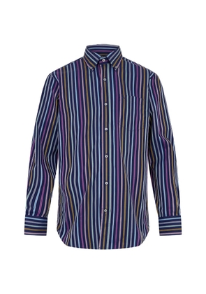 Paul & Shark striped long-sleeve shirt - Blue