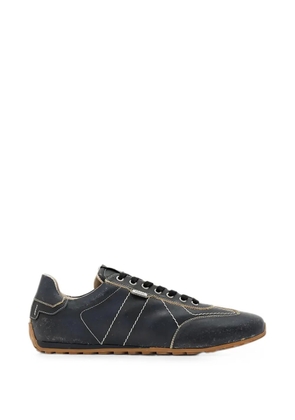 AllSaints Liam contrast-stitch leather sneakers - Black