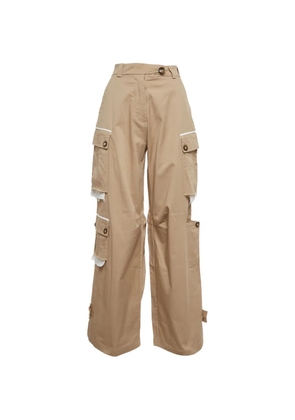 SAGAZA Leandro buttoned cargo trousers - Neutrals