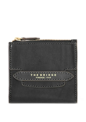The Bridge Lucrezia logo-print leather wallet - Black