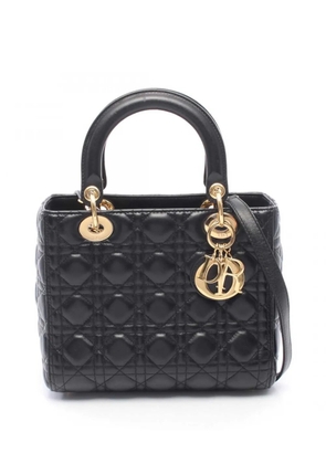 Christian Dior Pre-Owned 2010-2026 Medium Lambskin Cannage Lady Dior satchel - Black