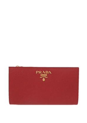 Prada Pre-Owned 2010-2026 Saffiano Bifold Wallet long wallets - Red