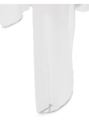 Patrizia Pepe draped asymmetric scarf - White