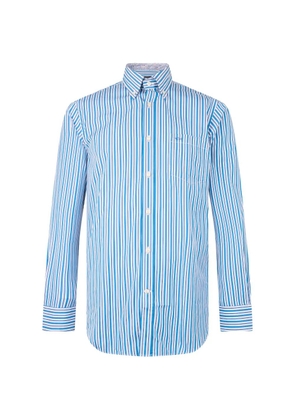 Paul & Shark striped-pattern long-sleeve shirt - Blue