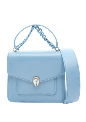 Bvlgari Pre-Owned 2010-2026 Small Leather Serpenti Forever Maxi Chain satchel - Blue