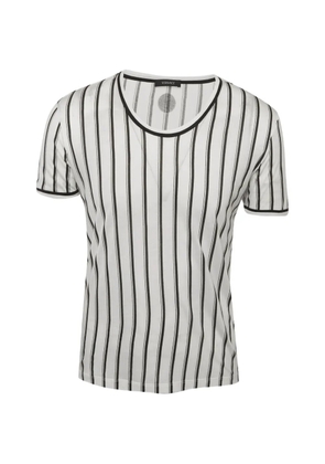 Versace Pre-Owned striped crew-neck T-shirt - White