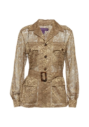 Ralph Lauren Vintage belted lace shirt - Gold
