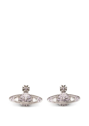 Vivienne Westwood mini Bas Relief Orb-motif earrings - Silver