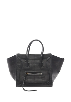 Celine Pre-Owned 2000-2026 Crocodile-Embossed Leather Phantom Luggage tote bag - Black