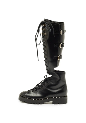 Valentino Garavani Pre-Owned Soul Rockstud knee-length boots - Black