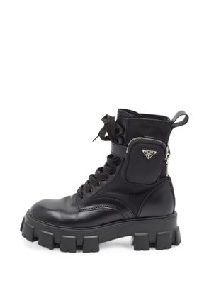Prada Pre-Owned Monolith ankle boots - Black