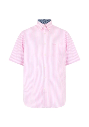Paul & Shark vertical-stripe short-sleeve shirt - Pink