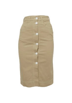 See by Chloé button-up pencil mini skirt - Neutrals