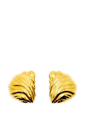Christian Dior Pre-Owned 1970s sculptural earrings - Gold