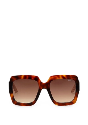Chopard square-frame sunglasses - Brown