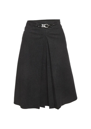 Celine Pre-Owned pleated mini skirt - Grey
