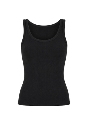 PATRICK ASSARAF ribbed-knit tank top - Black