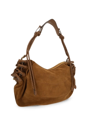 ISABEL MARANT medium Maia braided-strap suede shoulder bag - Brown
