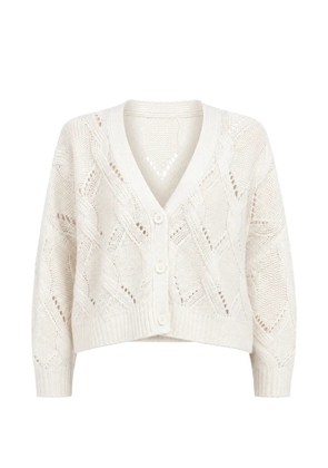 SABLYN Elliot cable-knit cardigan - Neutrals