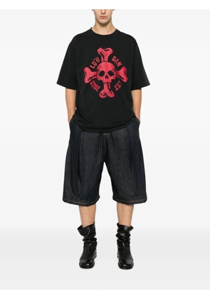 LỰU ĐẠN skull-print T-shirt - Black