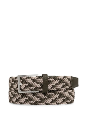 Barbour Ford leather-trim belt - Green