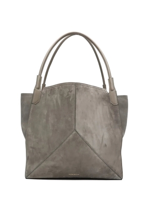 Victoria Beckham Victoria paneled suede tote-bag - Grey