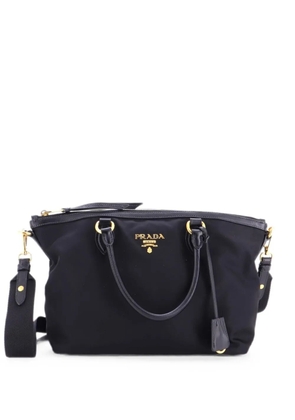 Prada Pre-Owned Convertible Zip Tessuto Small tote bag - Black