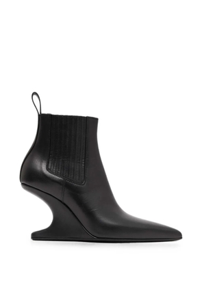 Rick Owens sculptural-wedge ankle boots - Black