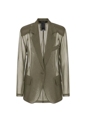 Federica Tosi sheer blazer - Green