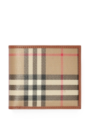 Burberry Check bifold coin wallet - Neutrals