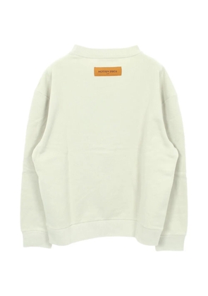 Louis Vuitton Pre-Owned embroidered-logo sweatshirt - Green