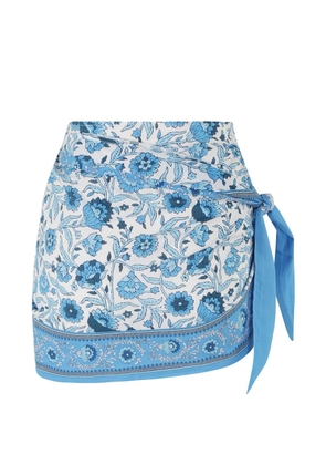 MC2 Saint Barth Angie floral-print wrap pareo - White