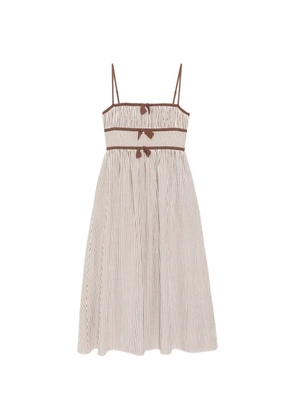 Cynthia Rowley Clara seersucker dress - Brown