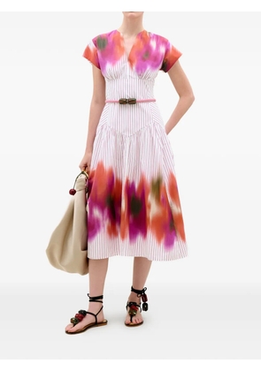 Silvia Tcherassi Antia striped-print dress - Neutrals